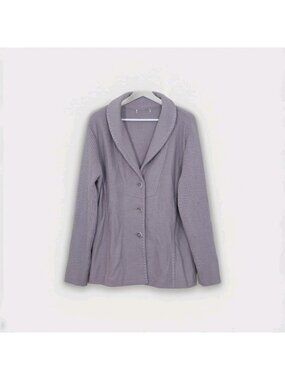 Vtg Spanner Cardigan Women XL Taupe Buttons LS Wool Luxury Timeless Grandmacore